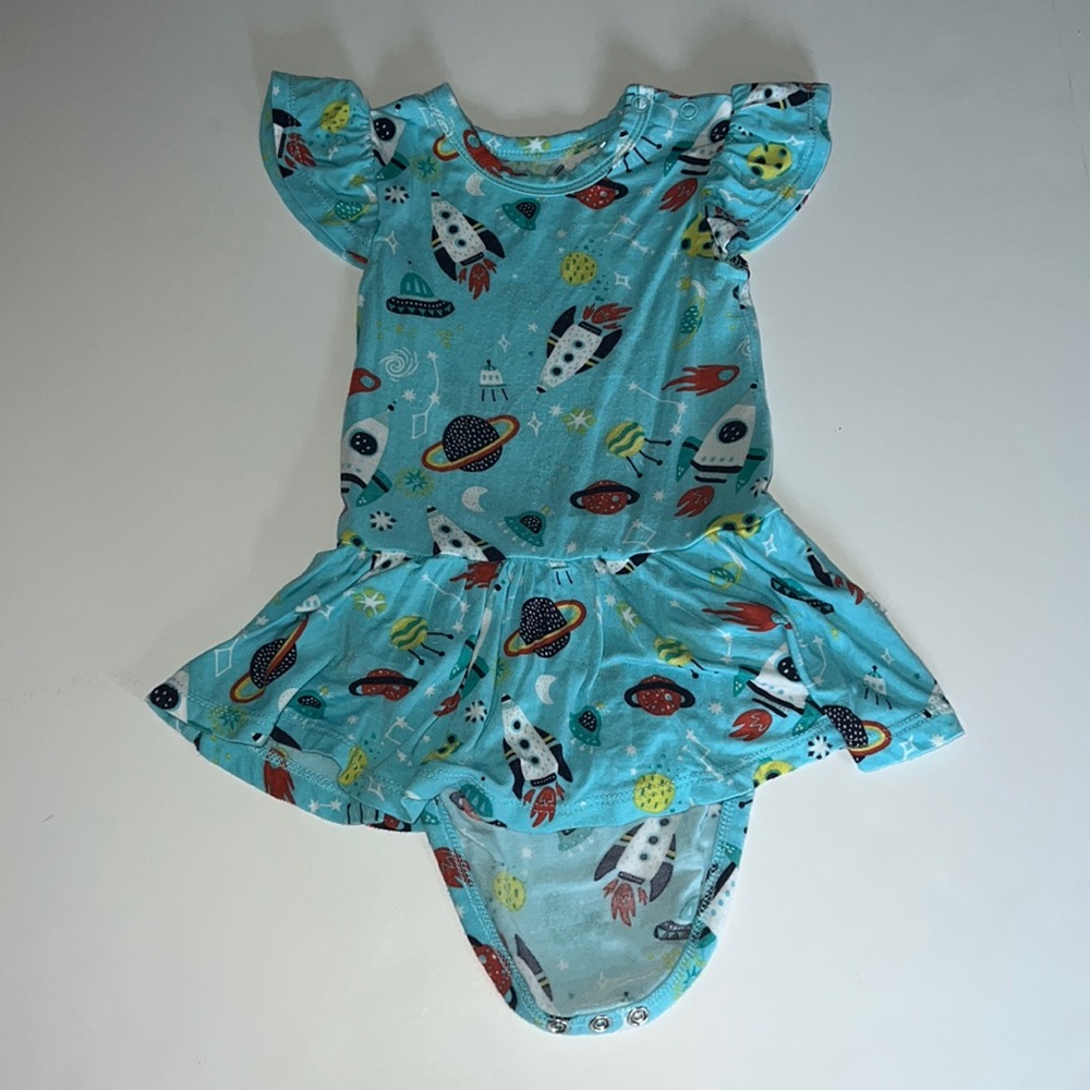 Posh Peanut Cosmo Twirl Bodysuit - 6-12 months